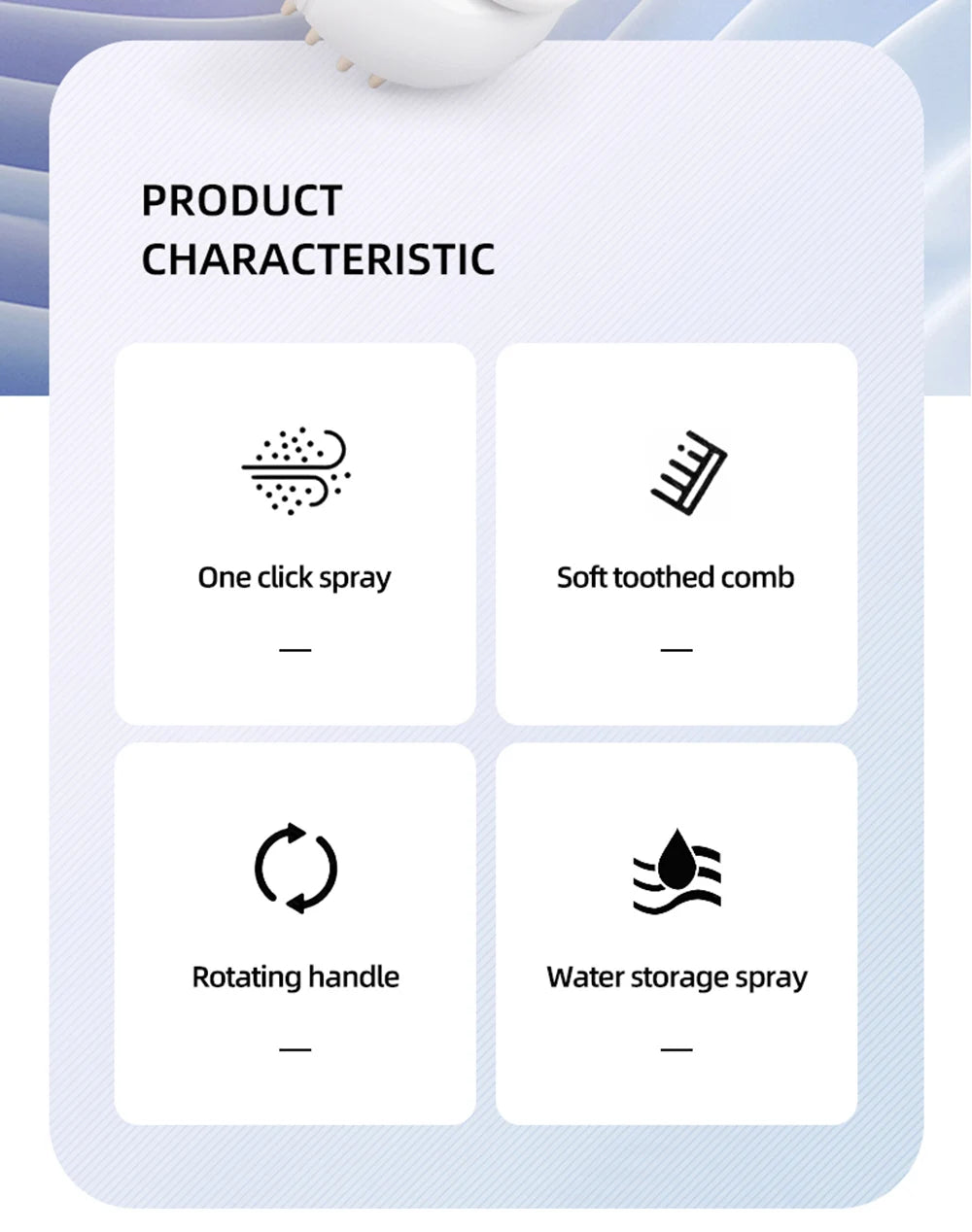 Newest Cat Dog Spray Comb Pet Grooming Accessories Multi Functional Cats Massage Brush Hair Removal Combs Cepillo Vapor Gato