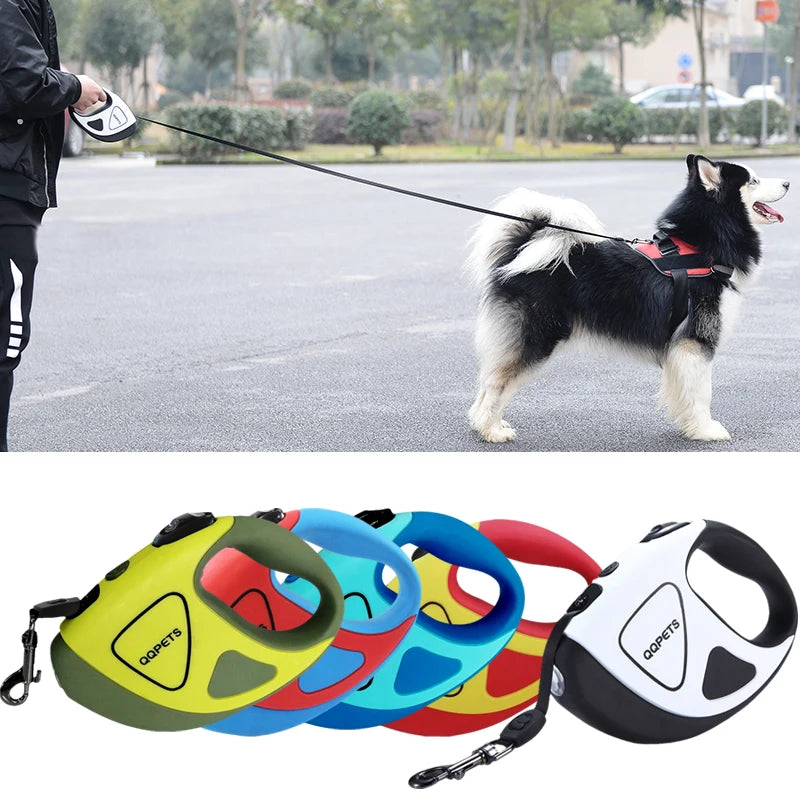 LED Retractable Dog Leash with Light