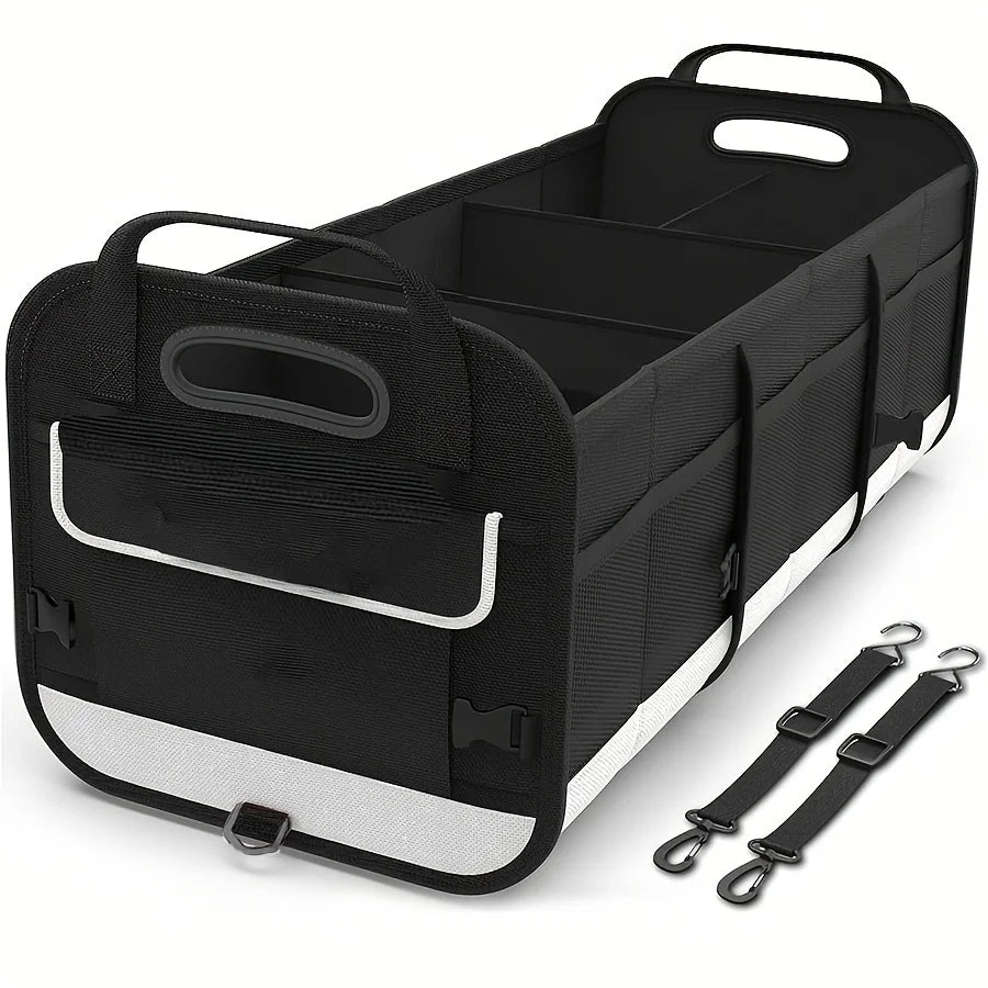 Large Car Boot Organiser with 5 Compartments — 95L Pet Travel Storage