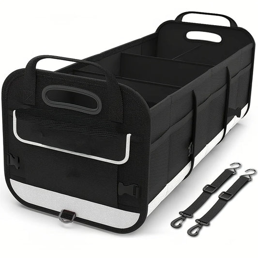 Large Car Boot Organiser with 5 Compartments — 95L Pet Travel Storage