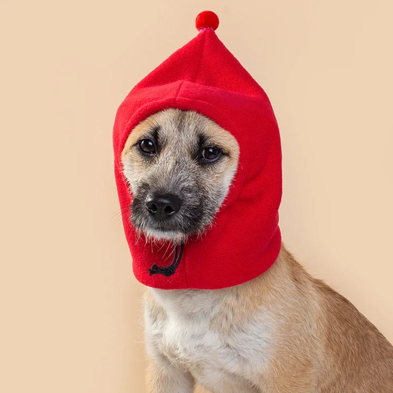 Fleece High-Neck Windproof Hat for Dogs & Cats