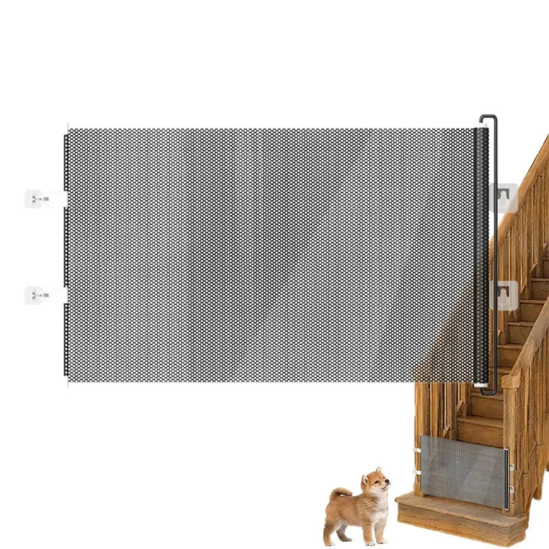 Retractable No-Drill Pet Barrier for Doorways, Stairs & Corridors