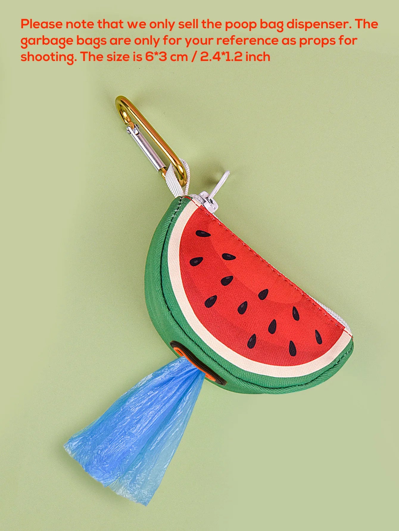 Fruit-Shaped Dog Poop Bag Dispenser - Waste Bag Carrier