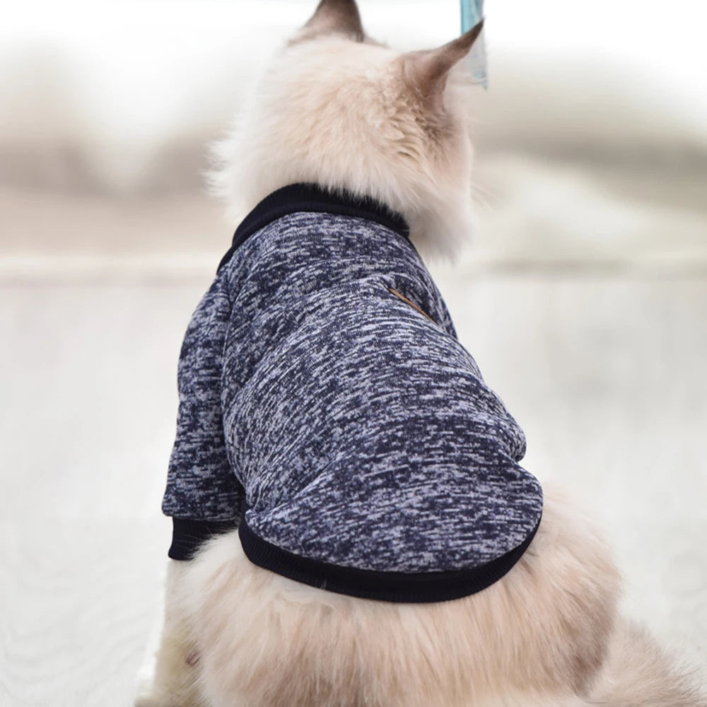 Non-Hair-Sticking Pet Hoodie for Cats & Small Dogs