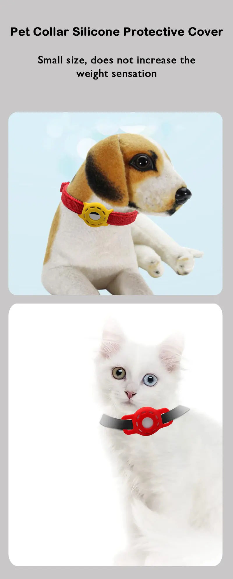 Silicone AirTag Case for Cats & Dogs – Anti-Scratch Protective Cover