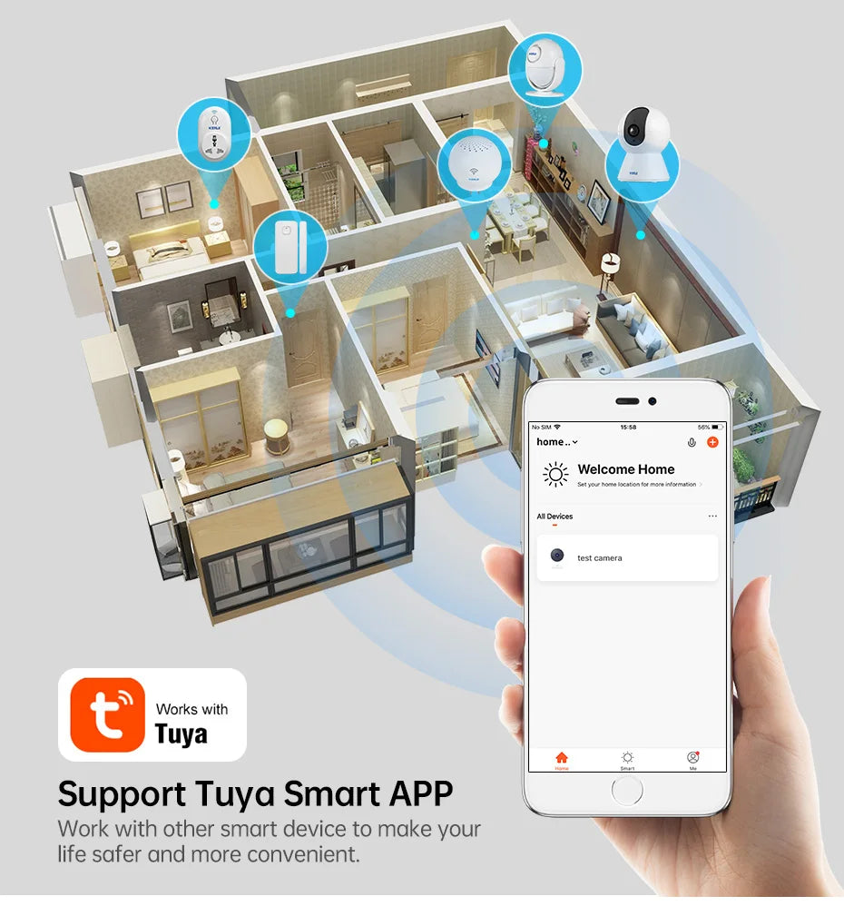AI Auto-Tracking Pet Camera with 355° Pan-Tilt & Night Vision — 5MP or 8MP