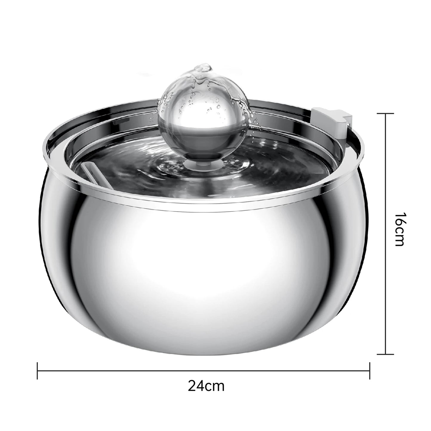 4L Ultra-Quiet Stainless Steel Pet Water Fountain — Filtered Dispenser for Cats & Dogs
