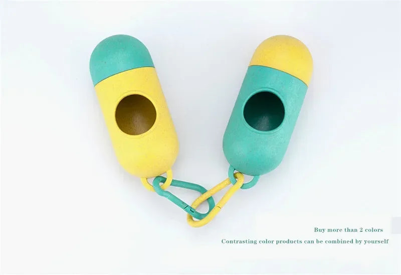 Dog Poop Bag Dispenser with Waste Bags - Convenient Holder for Dog Walks