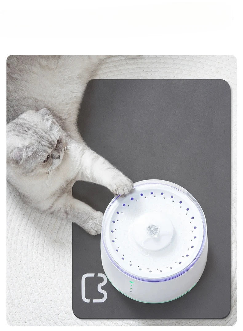 Absorbent Pet Feeding Mat with Waterproof Backing