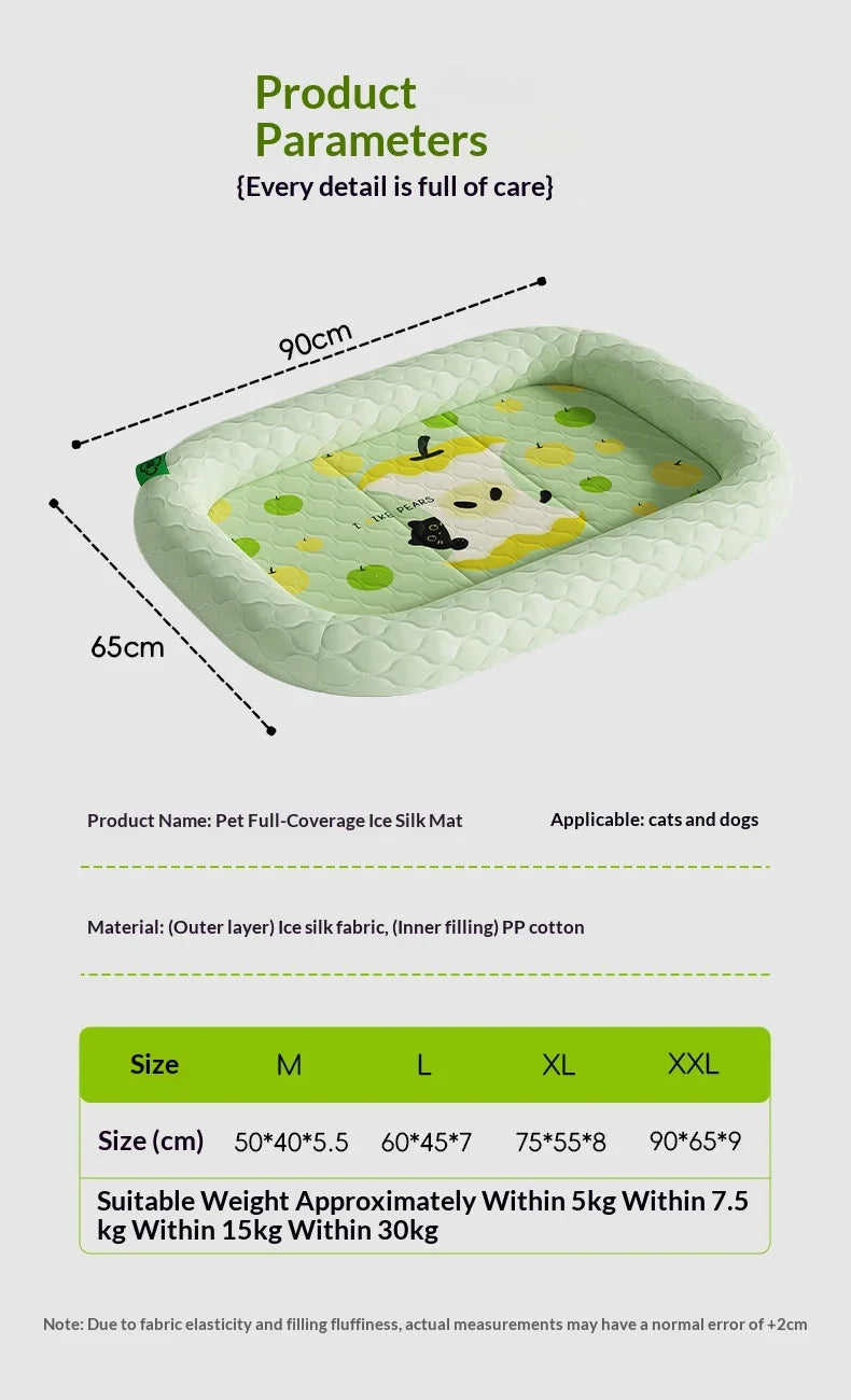 Ice Silk Cooling Mat for Dogs & Cats