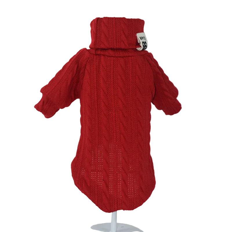 Knitted Turtleneck Dog Sweater