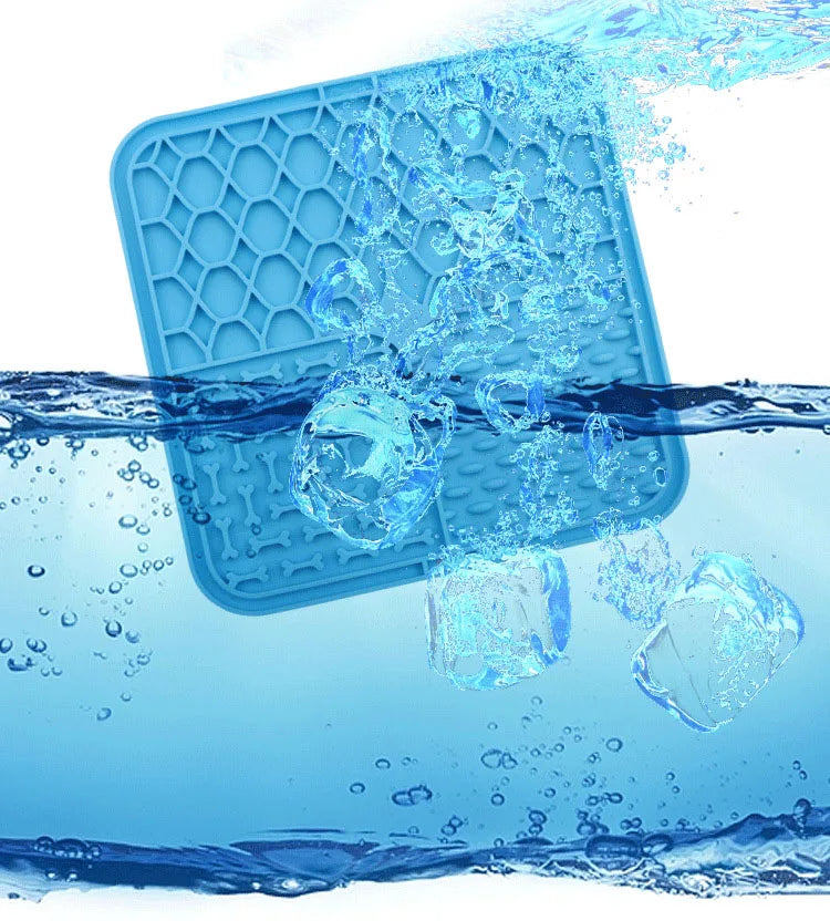 Silicone Lick Mat for Dogs — Slow Feeder & Bath Distraction