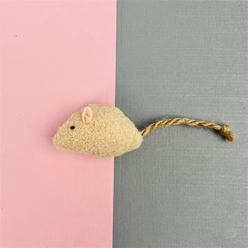 Plush Mouse Cat Toy - Colourful Catnip Mice for Kittens (20 Pack)