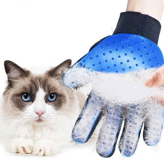 Pet Grooming Massage Gloves - Cat Comb - Rubber Cat Cleaning Brushes - Dog Hair Removal Comb - Bath Brush - Pet Supplies for Cats and Dogs