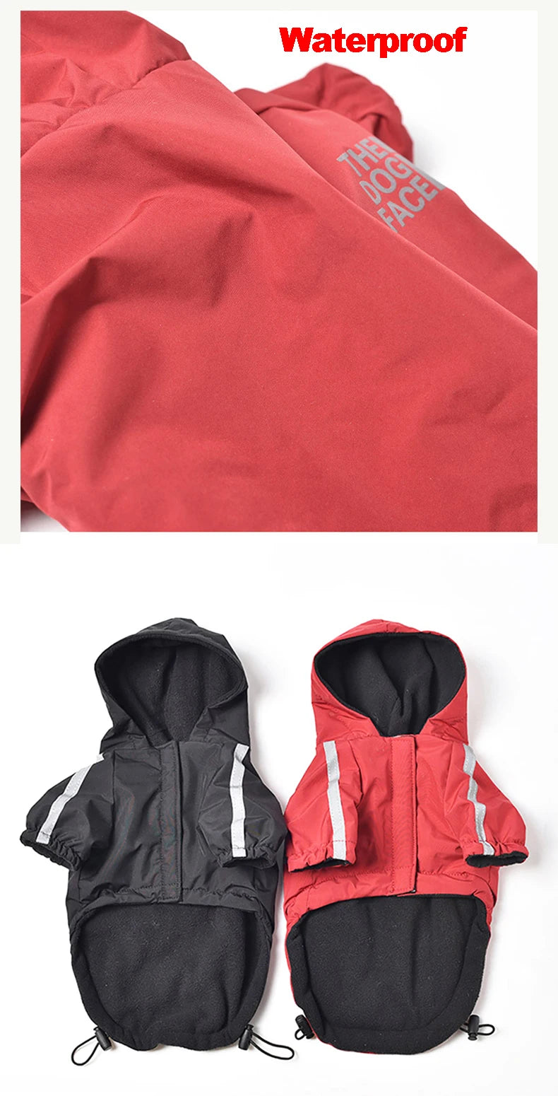 Waterproof Warm Hoodie Jacket for Dogs & Cats – Autumn & Winter