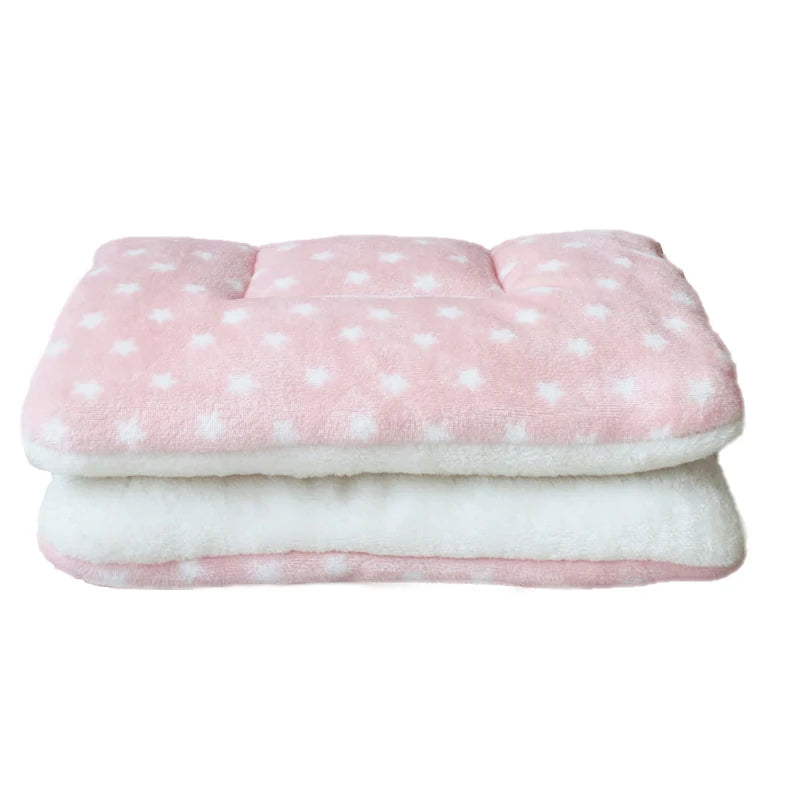 Thickened Fleece Pet Bed Mat – Washable Warm Blanket for Dogs & Cats