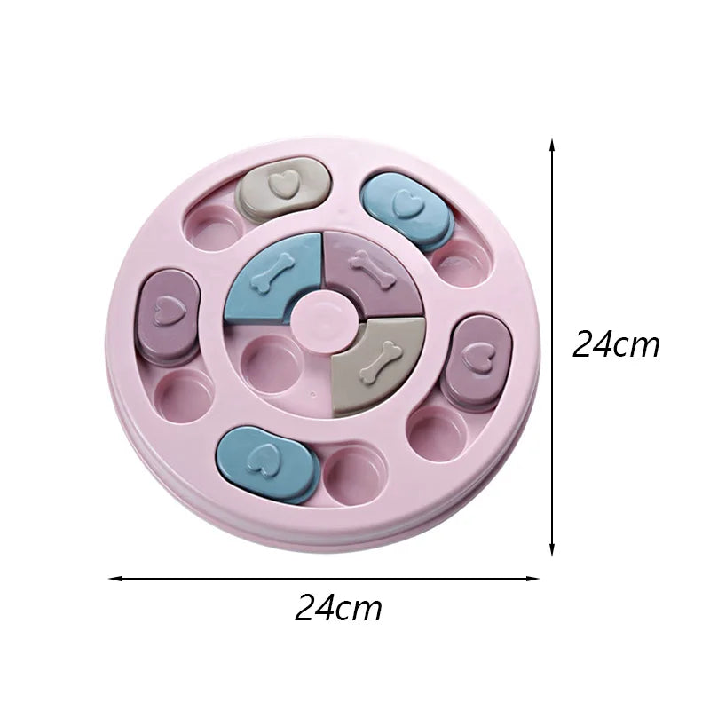 Interactive Puzzle Slow Feeder Bowl for Cats & Dogs