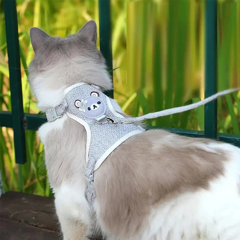 Adjustable Harness & Collar for Kittens and Small Pets
