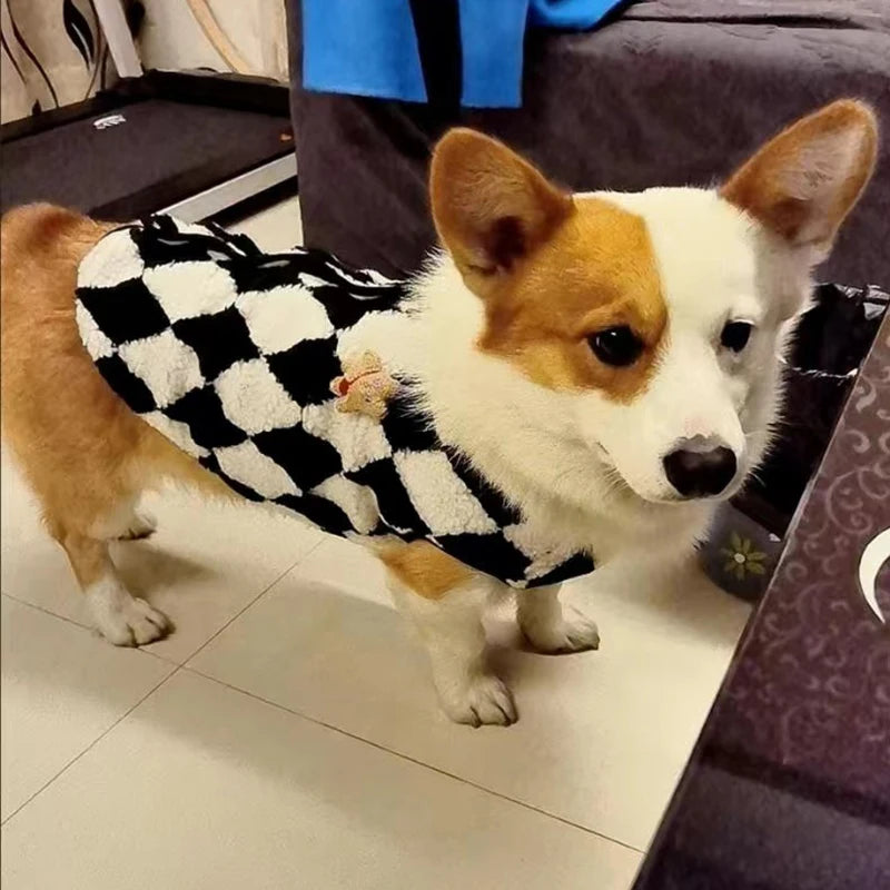 Floral Print Coral Fleece Jacket for Cats & Small Dogs