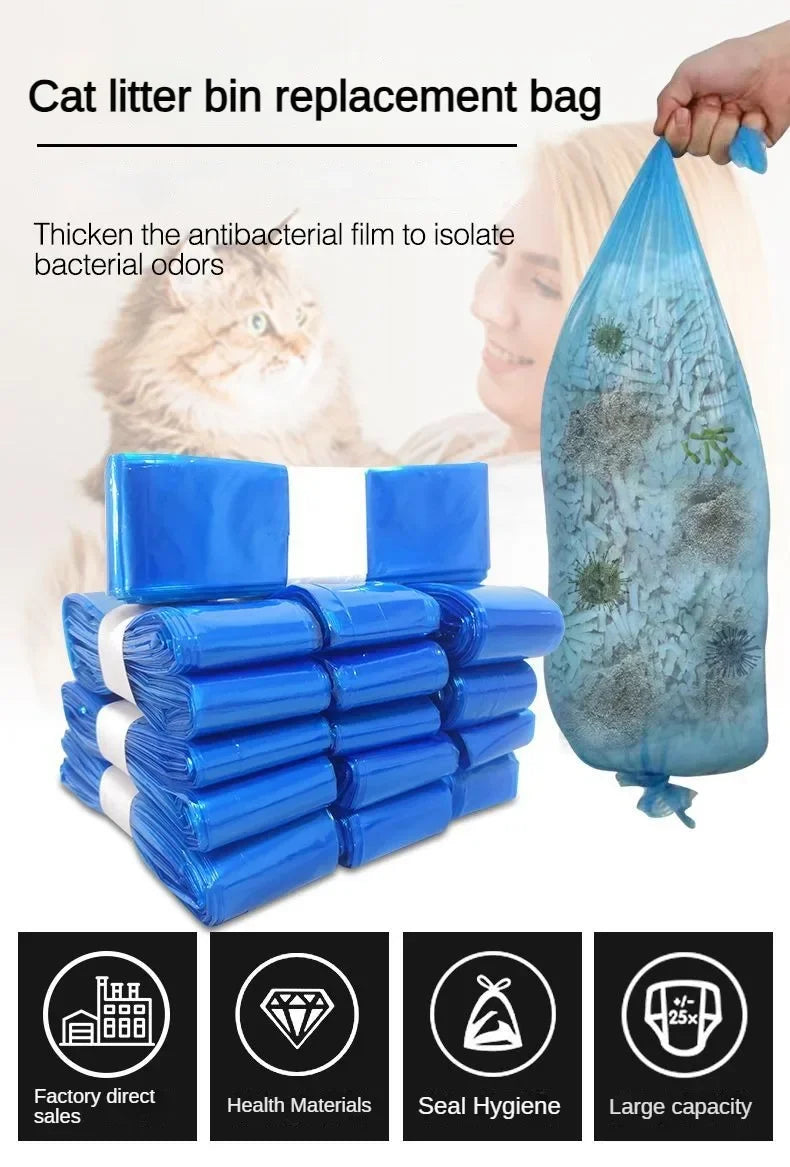 Odour-Proof Cat Litter Refill Bags – Large Thickened Liner Bags