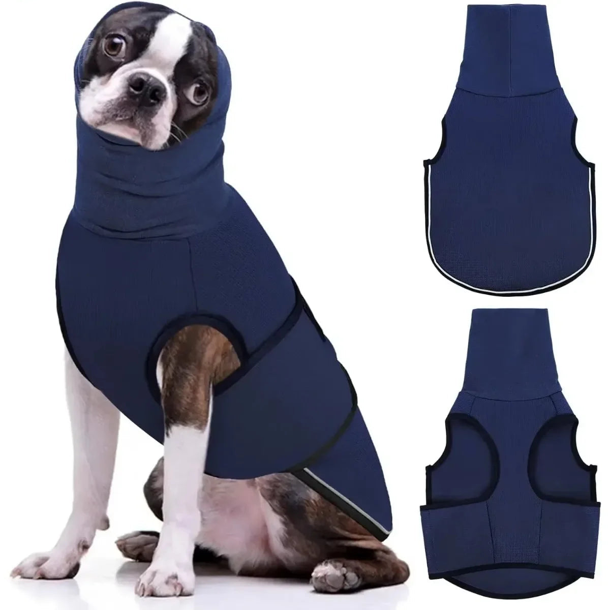 Gilet anti-anxiété pour chien avec capuche