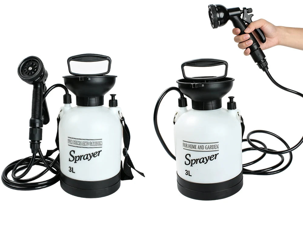 Portable Manual Camping Shower Pump with 3m Hose
