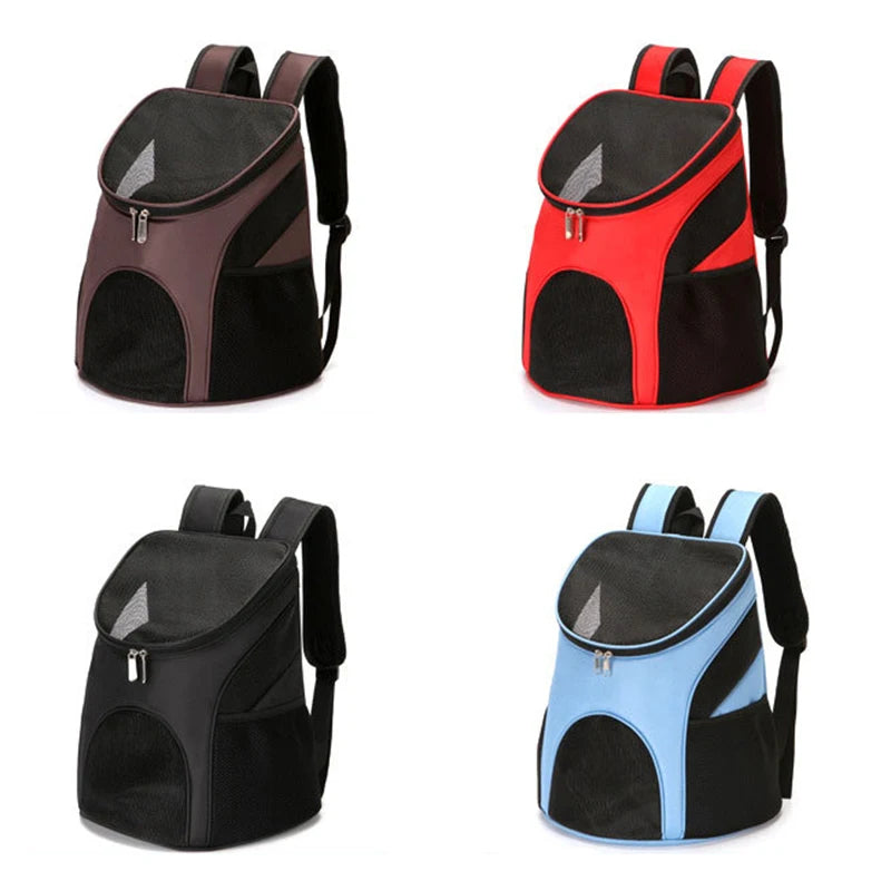 Solid Mesh Breathable Cat Puppy Travel Backpack S/L Pet Carrying Bag for Cats Kitten Small Dogs Pet Outdoor Supplies Accessories