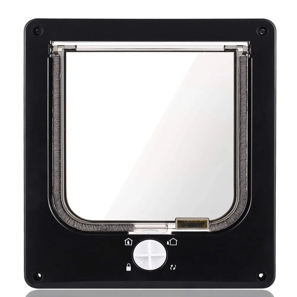 4-Way Locking Weatherproof Cat Flap Door
