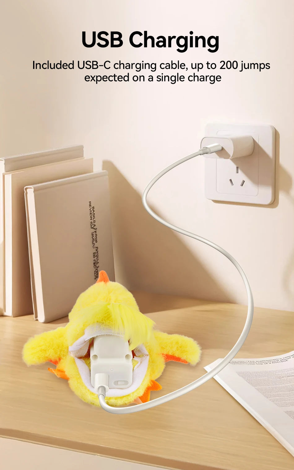 Interactive Remote Control Flapping Chick Cat Toy — Catnip Filled, Realistic Sound & Rechargeable
