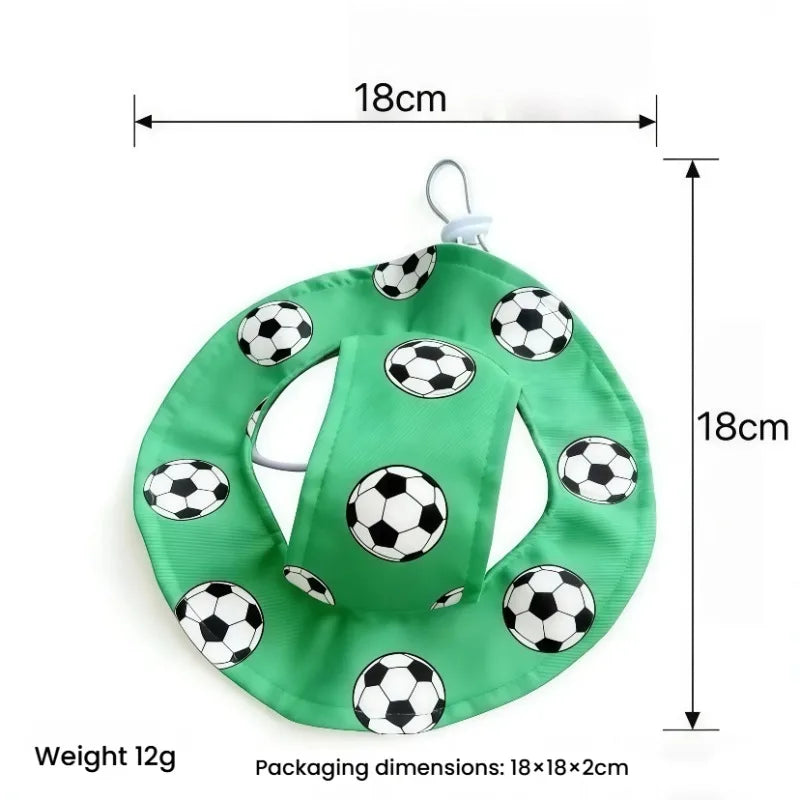 Football Fan Hat & Collar Costume Set for Cats