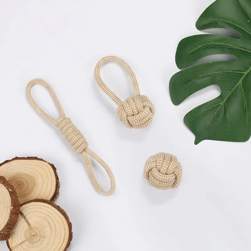 Cotton Rope Knot Chew Toy for Dogs & Cats