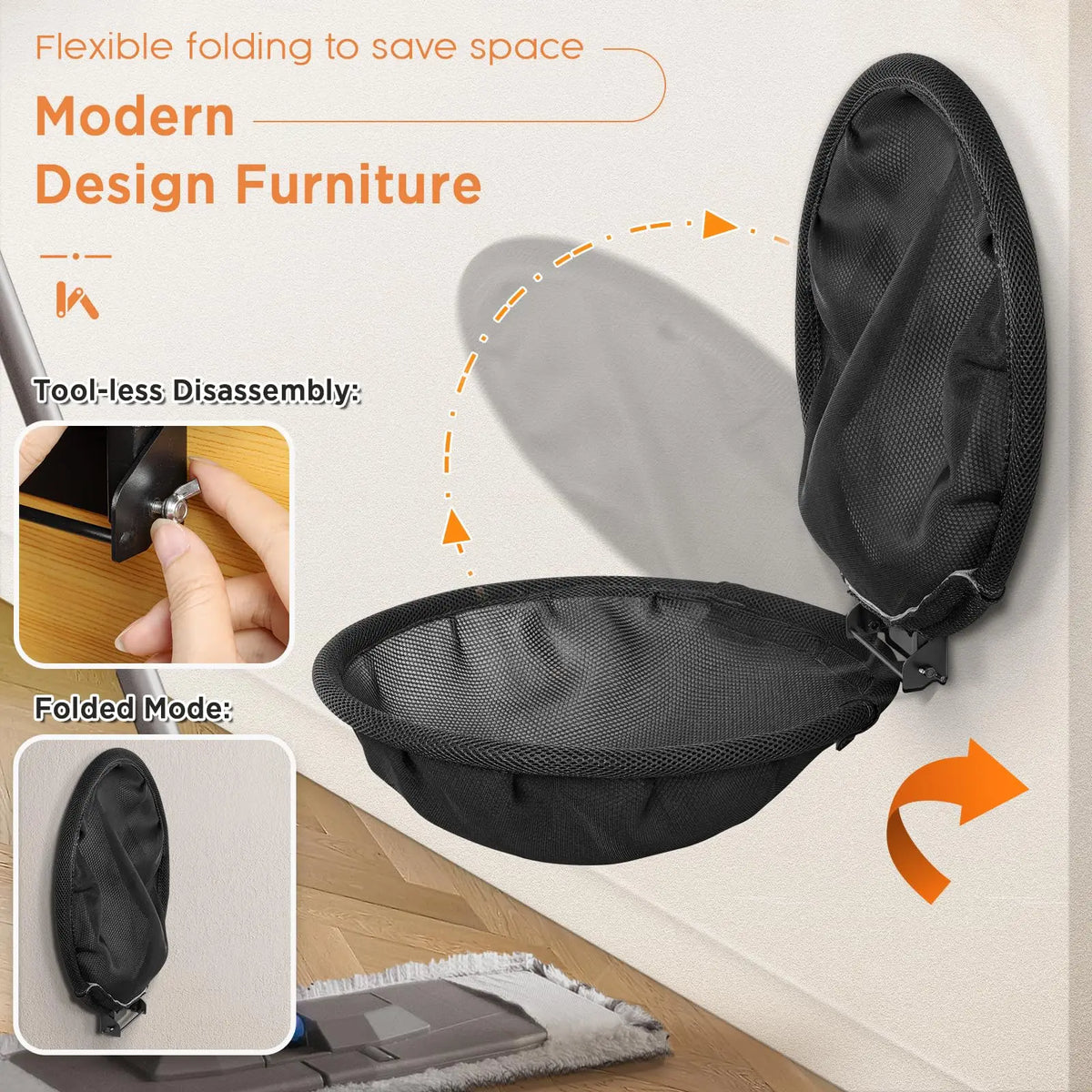 Foldable Wall-Mounted Cat Hammock