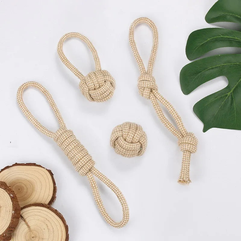 Cotton Rope Knot Chew Toy for Dogs & Cats