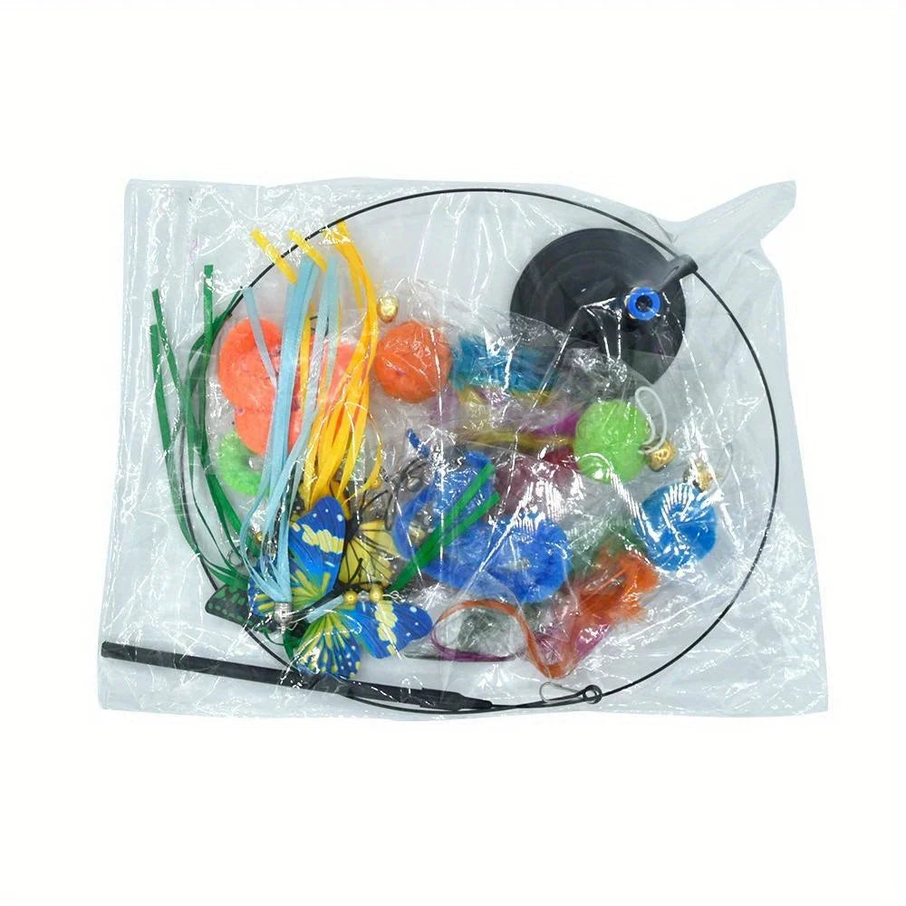 Suction Cup Cat Wand 10-Pack Set