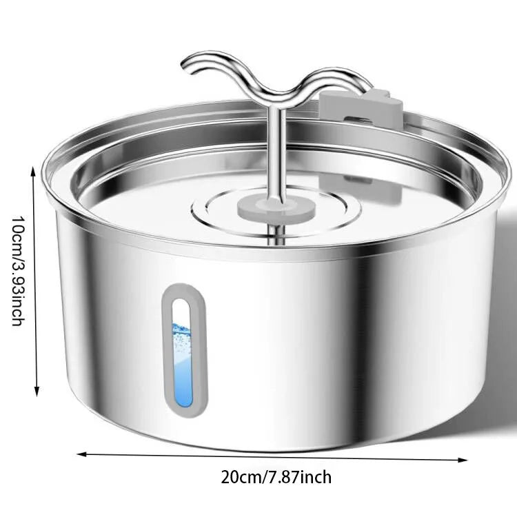 Fontaine à eau pour chat 3,2 L, fontaine de circulation avec système de triple filtration, gamelles d'eau multiples pour chats et chiens