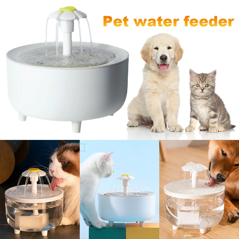 Automatic Cat Water Fountain with Filter | 1200ml Silent USB Dispenser