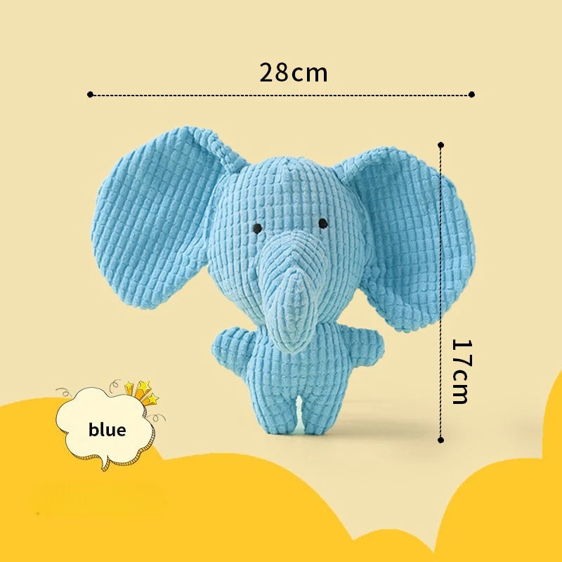 Plush Animal Dog Toy – Bite-Resistant Squeaky Comfort Toy