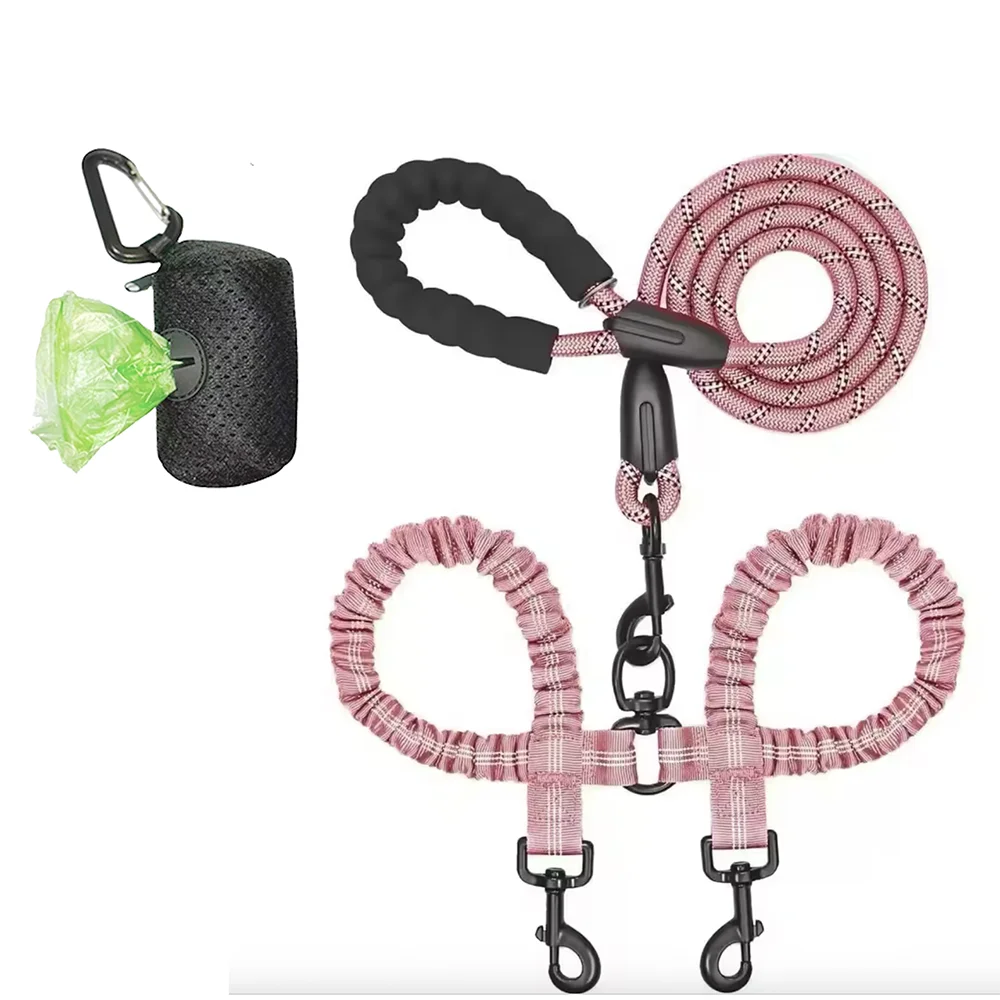 Dual Dog Coupler Leash – Walk 2 Dogs at Once