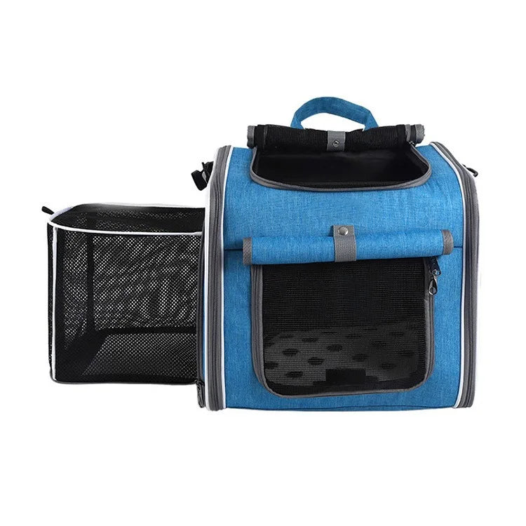 Foldable Mesh Pet Carrier for Cats & Small Dogs