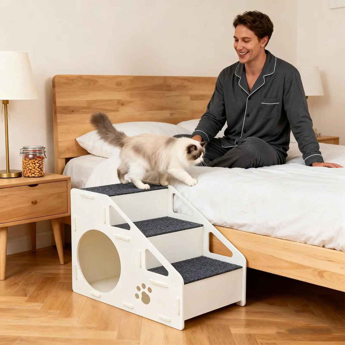 Portable Pet Steps for Beds & Sofas