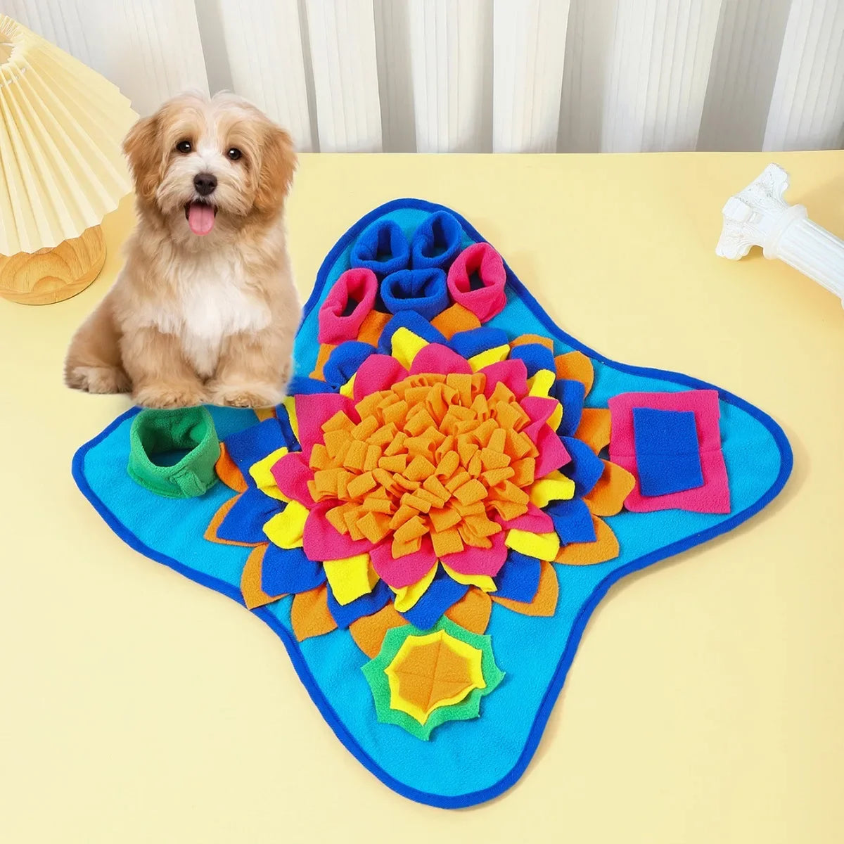 Dog Snuffle Mat – Interactive Foraging & Treat Puzzle