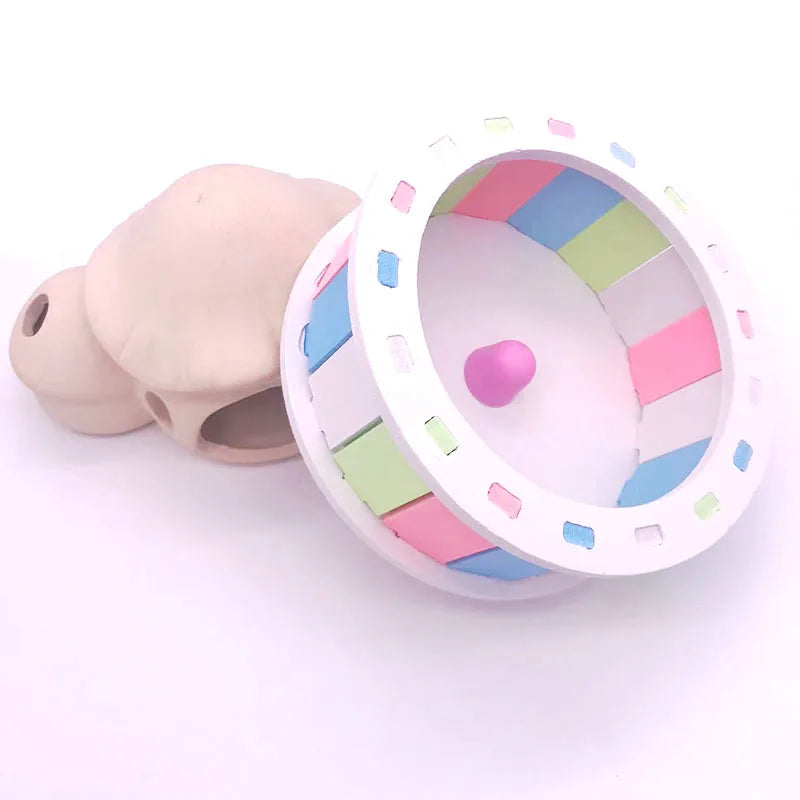 Silent Hamster Exercise Wheel - Smooth Running Toy for Small Pets