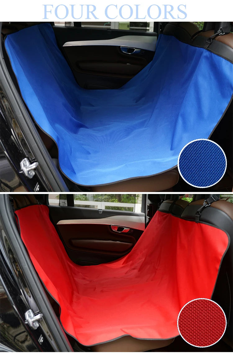 Waterproof Pet Car Seat Cover & Back Seat Protector Mat for Dogs & Cats
