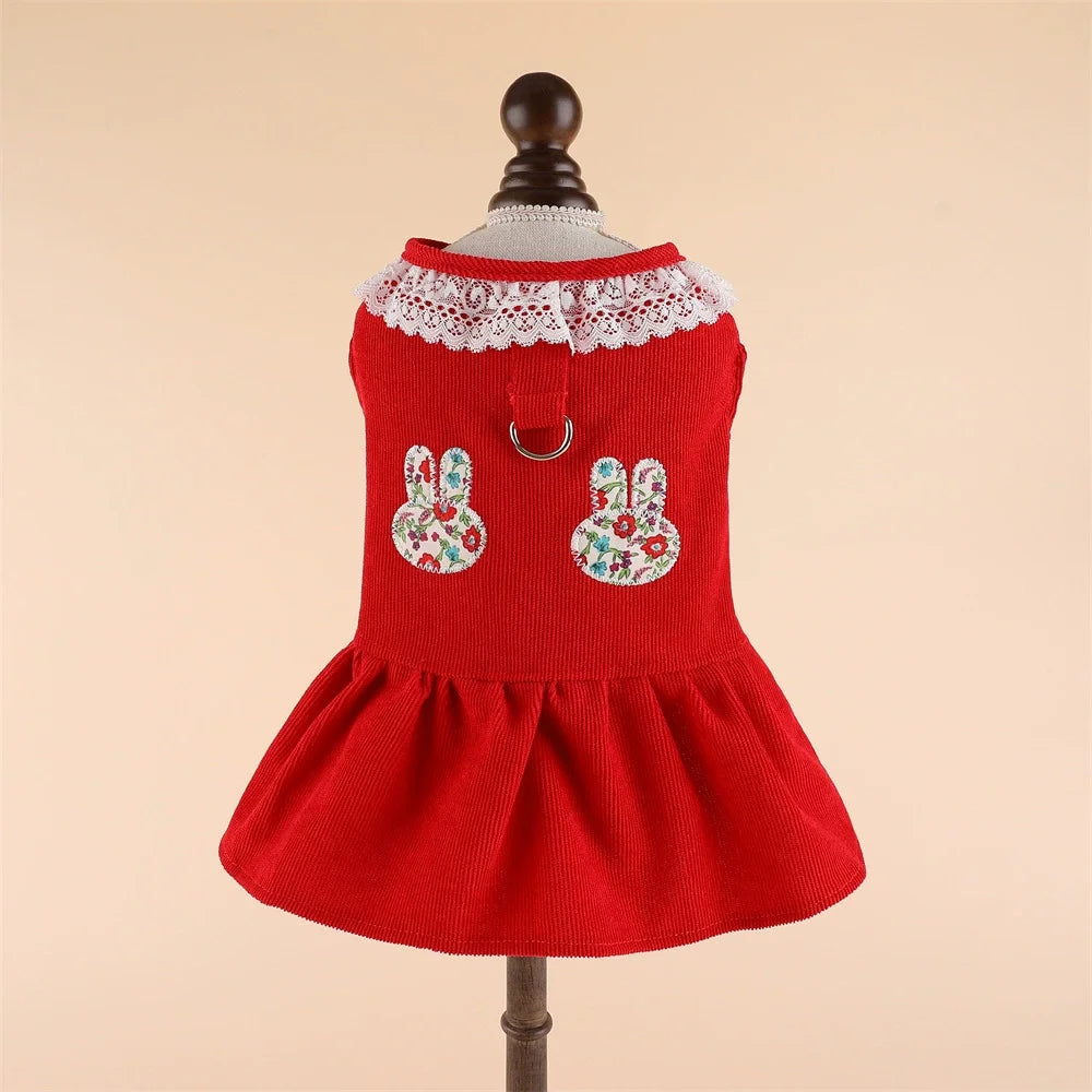Robe et Jupe de Mariée de Princesse pour Petits Chiens et Chats