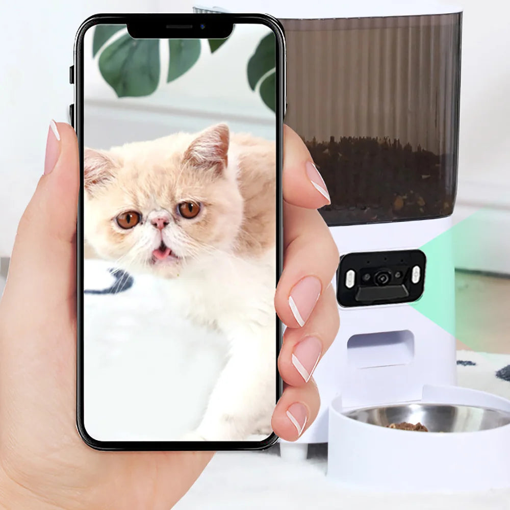 Smart Automatic Pet Feeder with Optional Camera