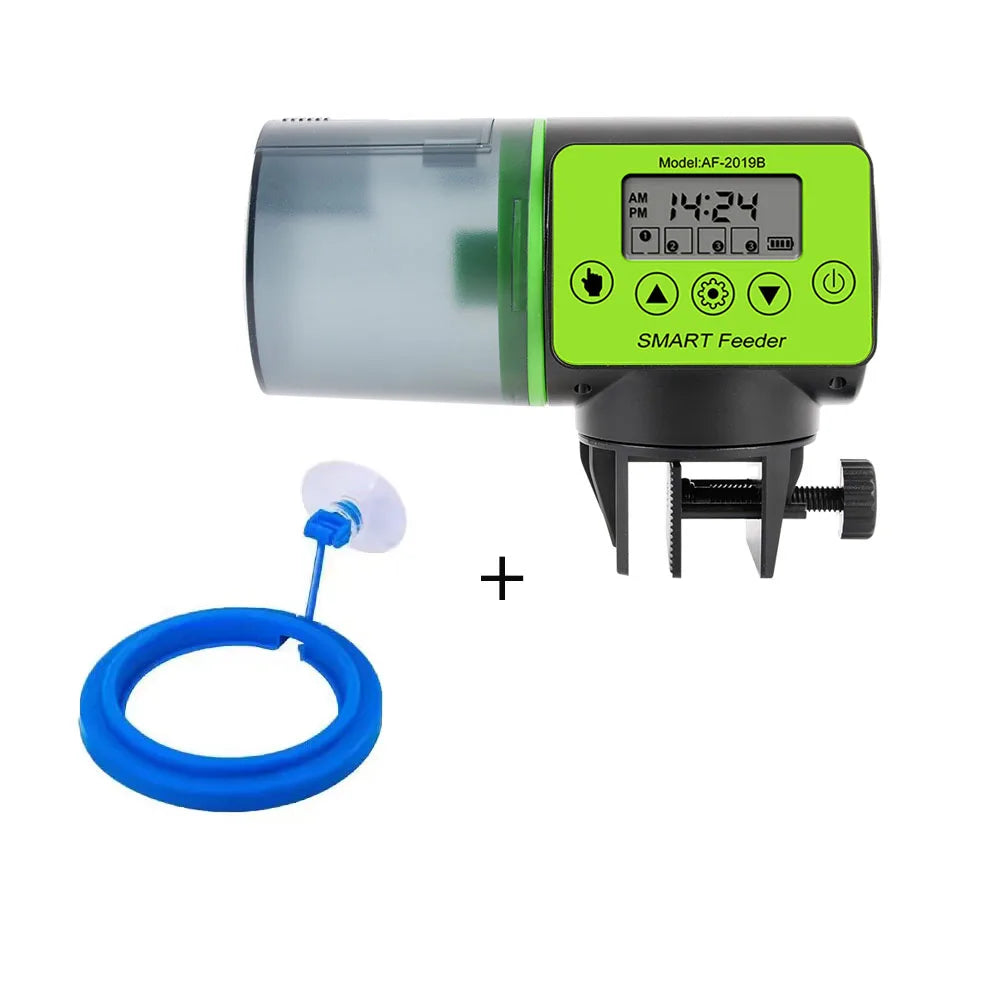 Distributeur automatique intelligent de nourriture pour aquarium à grande capacité et avec fonction de minuterie