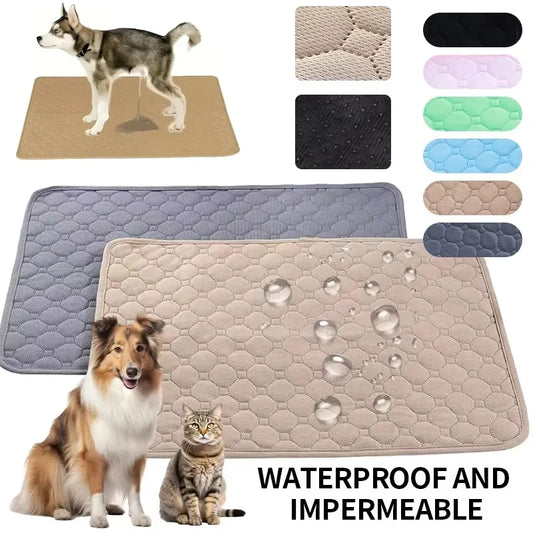 Washable Reusable Dog Pee Pad — Anti-Slip Puppy Training Mat for Home & Car
