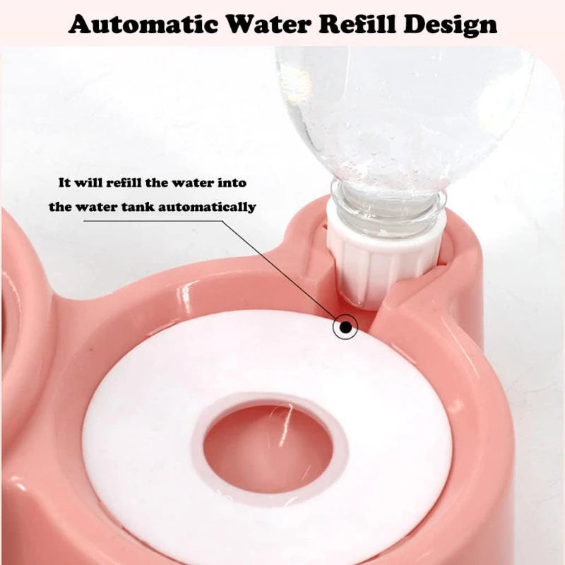 Gravity Pet Water & Food Dispenser Station – For Cats & Dogs