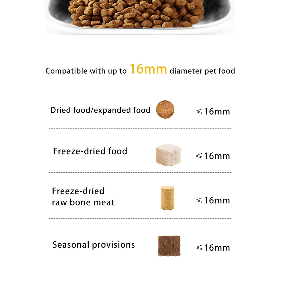4.5L Elevated Smart Pet Feeder — 15cm Raised Stand, 1080P Camera or Key Control for Cats & Dogs