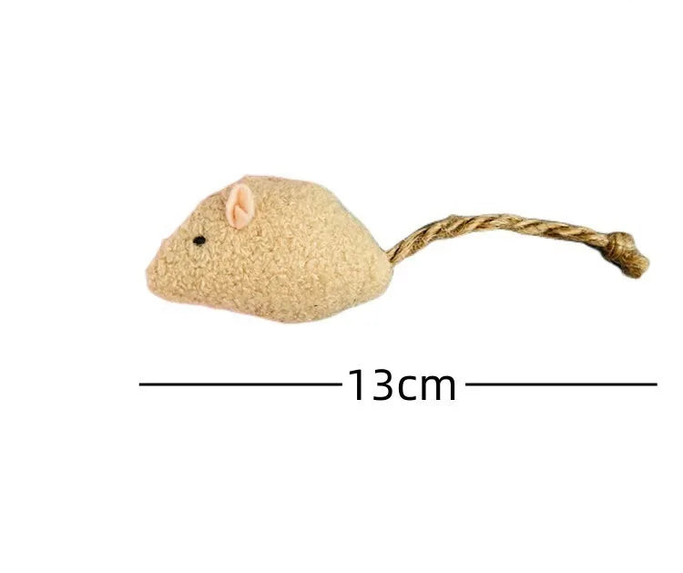 Plush Mouse Cat Toy - Colourful Catnip Mice for Kittens (20 Pack)